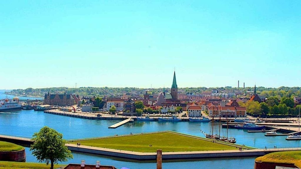 Helsingor from top of Kronborg Castle