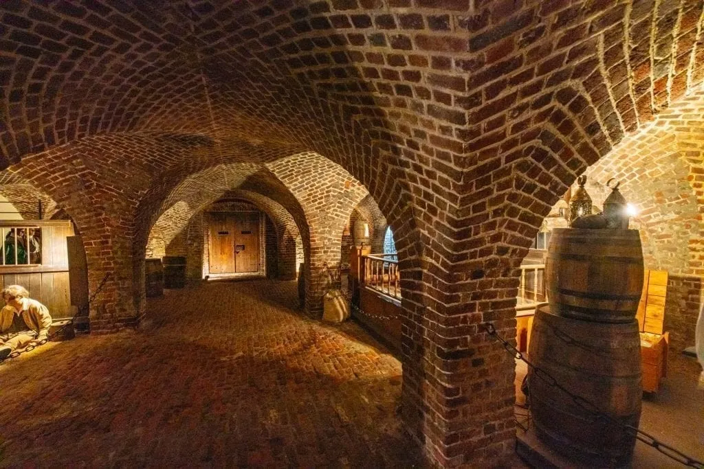 Old Exchange Dungeon, an interesting part of a 3 day Charleston Itinerary