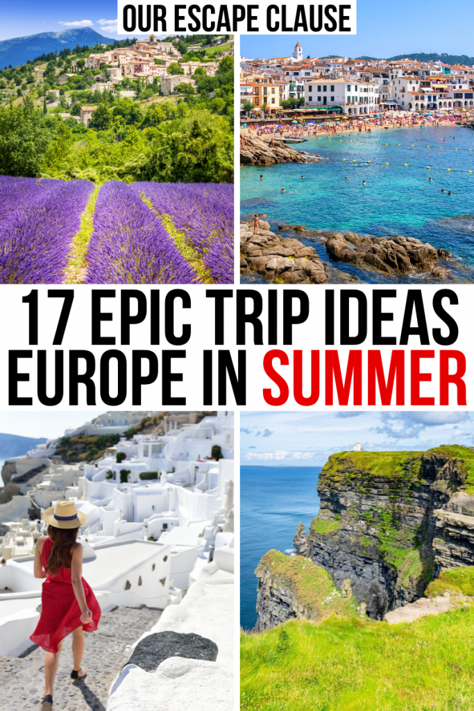 best summer travel destinations europe