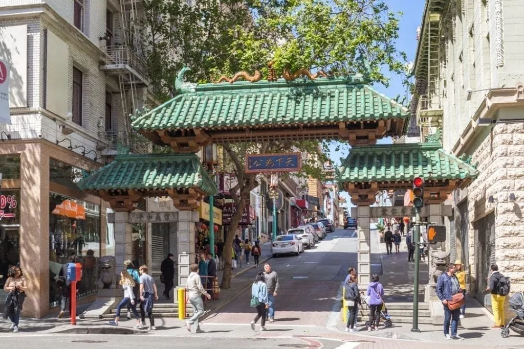 Dragon Gate marking the entrance to San Francisco China Town, an important stop on a 3 days in San Francisco itinerary