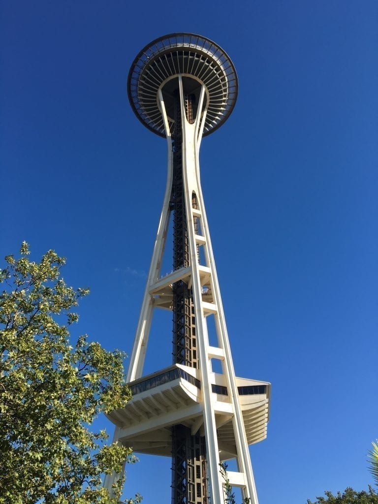 Seattle Space Needle as seen from below