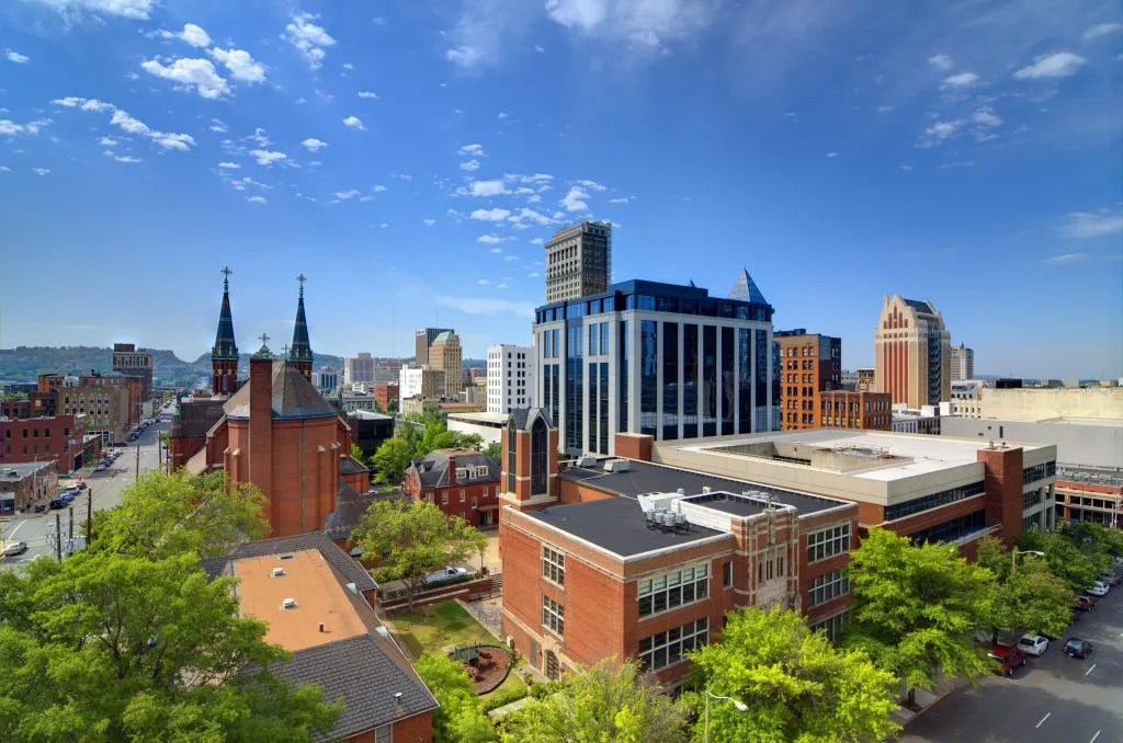 birmingham alabama cityscape on a sunny day