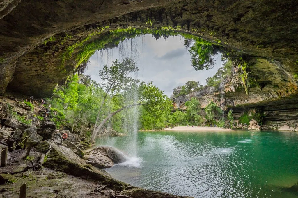 hamilton pool in dripping springs, one of the best texas getaways