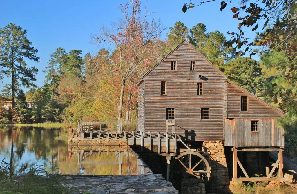 historic yates gristmill in raleigh north carolina