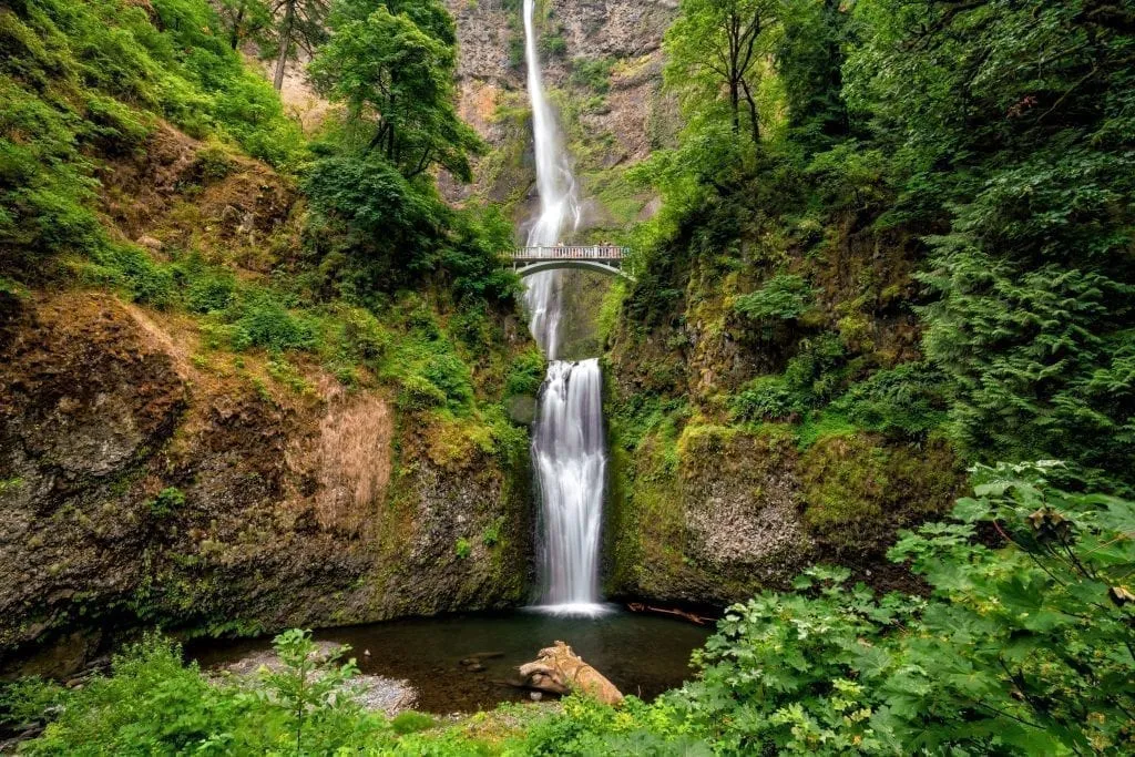 Multnomah Falls near Portland OR in the early fall