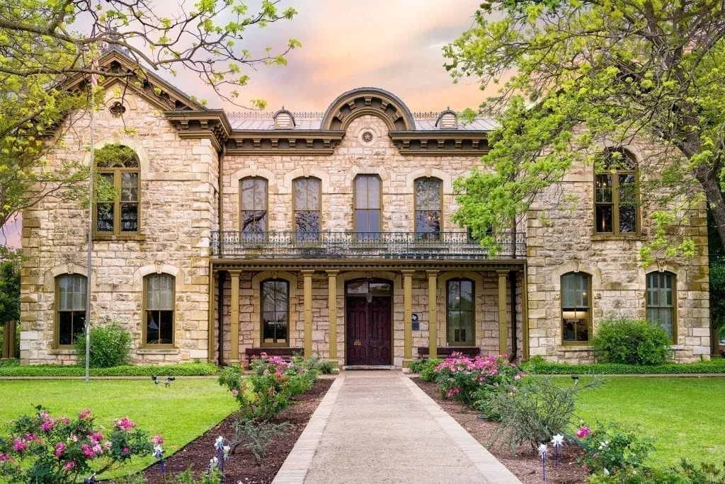 Library in Fredericksburg Texas, one of the cutest small towns in Texas to visit