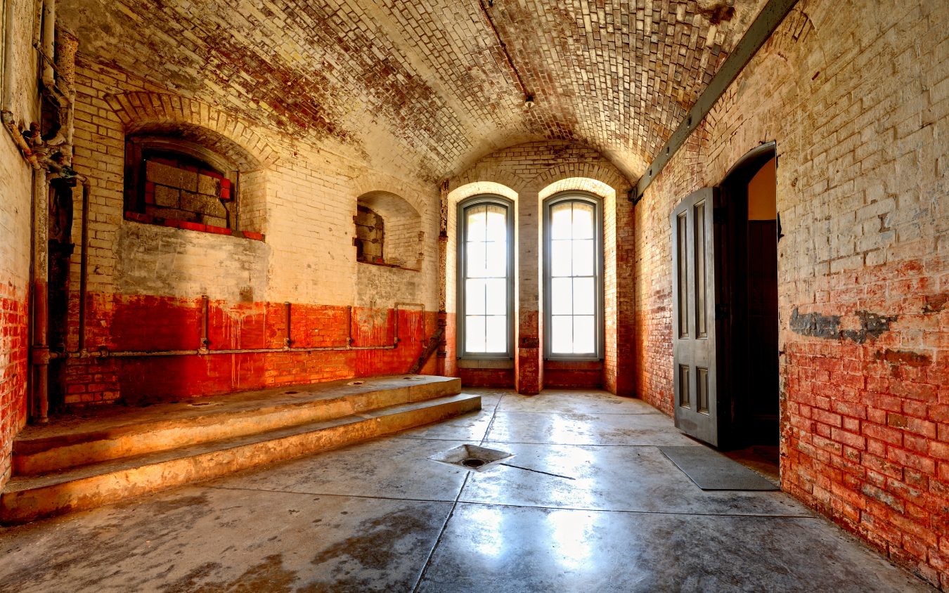 interior room at fort point san francisco california