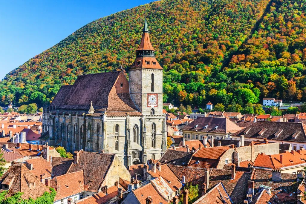 black church in brasov romania in early autumn, an offbeat european city break option