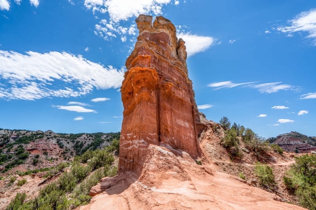 Rear lighthouse formation in Palo Duro Canyon Texas