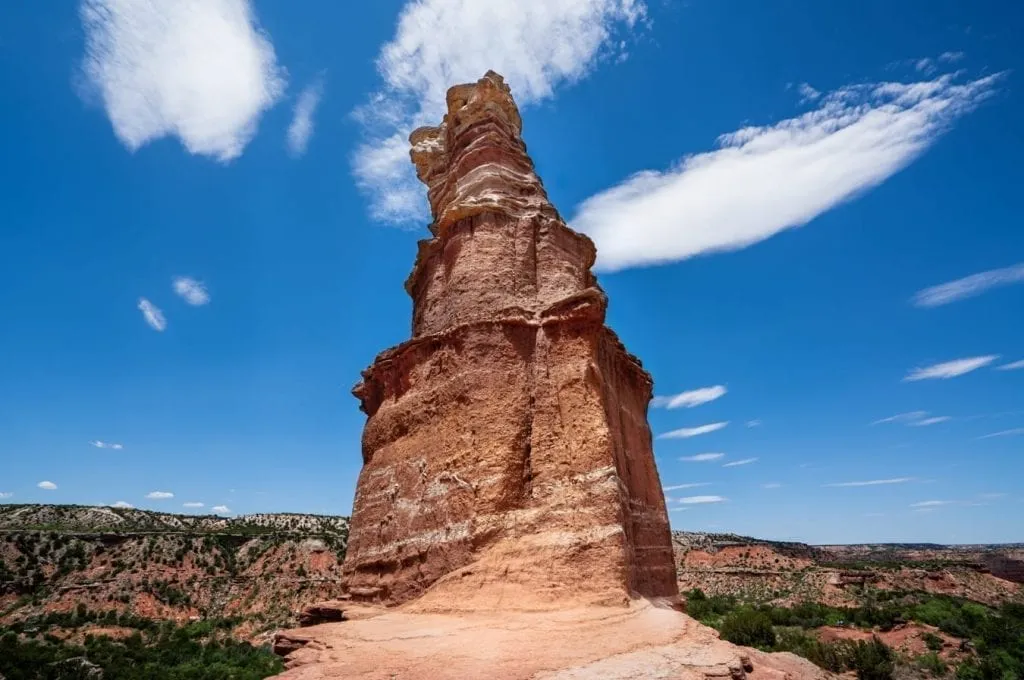 Rear lighthouse formation in Palo Duro Canyon Texas