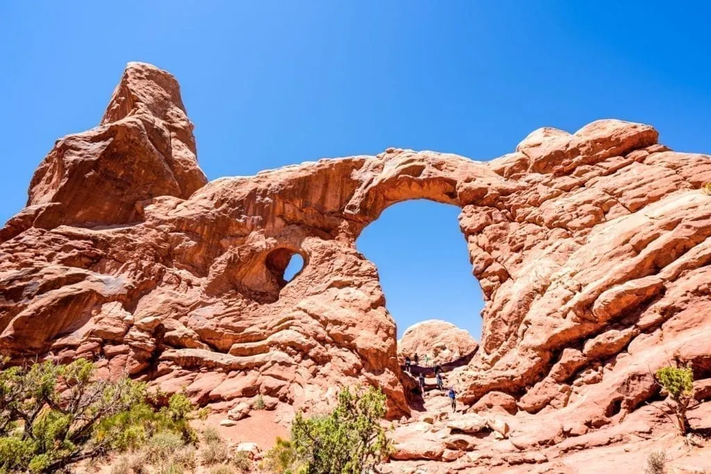 Tower arch in arches national park utah