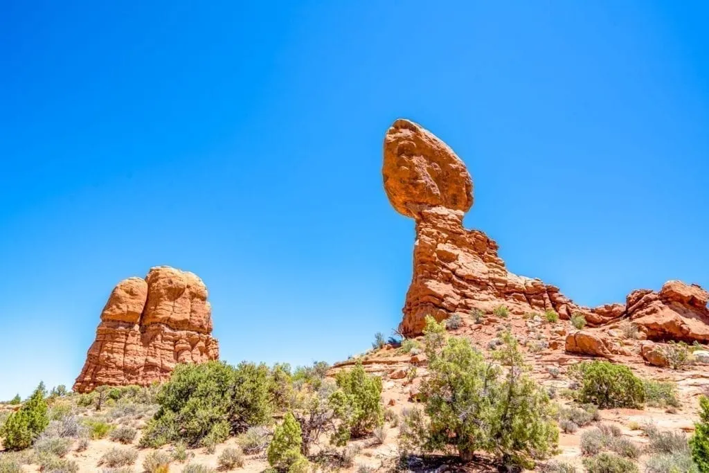 Balanced Rock in Arches National Park in southern Utah