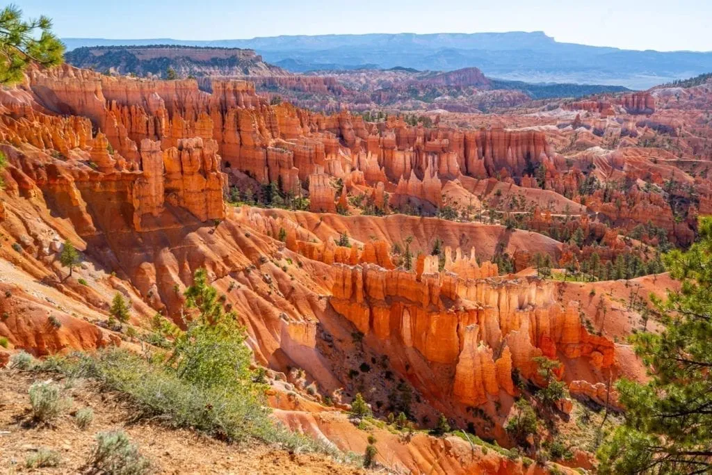 Bryce Canyon National Park in Utah as seen from Bryce Point. Bryce Canyon NP is one of the best places to visit in Utah
