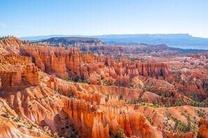 View of Bryce Canyon amphitheater from above--seeking out views like this is the meaning behind most of the best things to do in Bryce Canyon NP