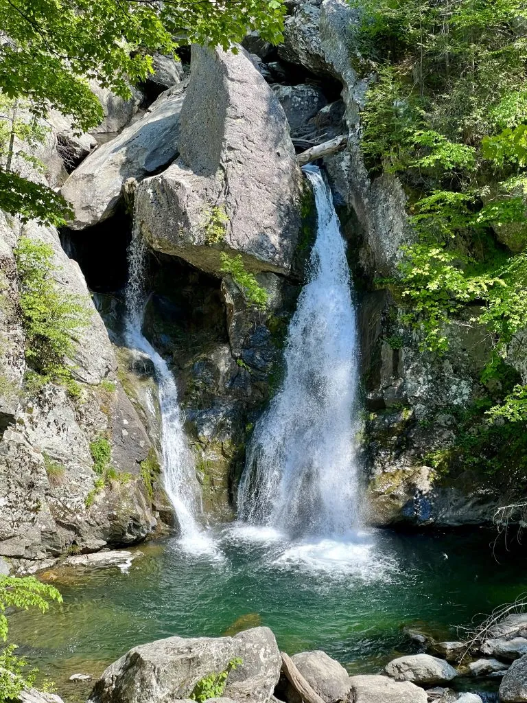 bash bish falls in the berkshires western massachusetts, one of the best 3 day weekend getaways from boston ma