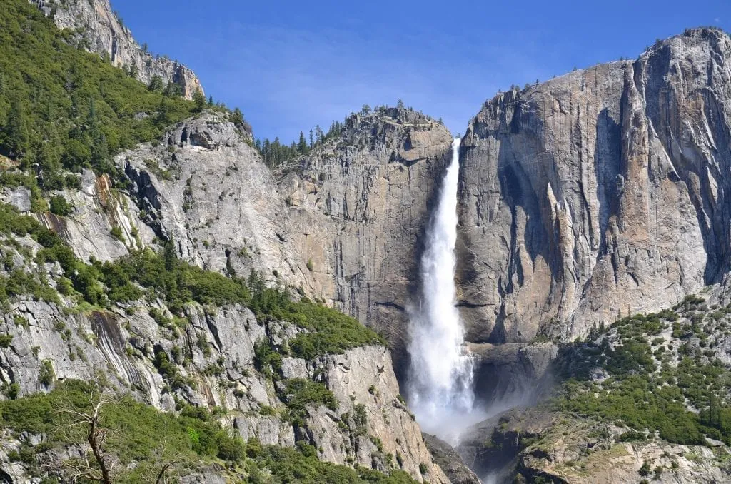 yosemite falls in california, one of the best us west coast road trip destinations