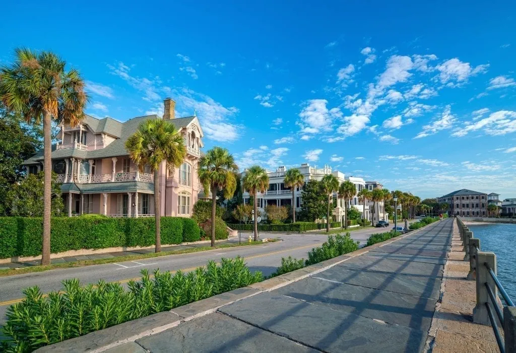 Battery Park, the first stop on this 3 day charleston itinerary