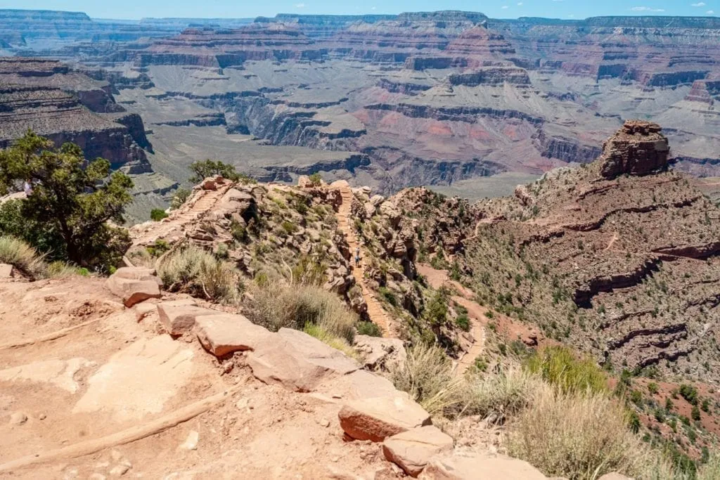 south kaibab hiking trail in grand canyon, one of the best things to do in usa attractions