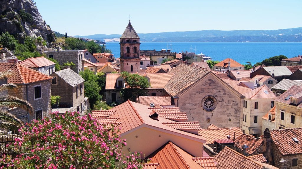 terracotta rooftops of omis, one of the prettiest places in croatia to visit