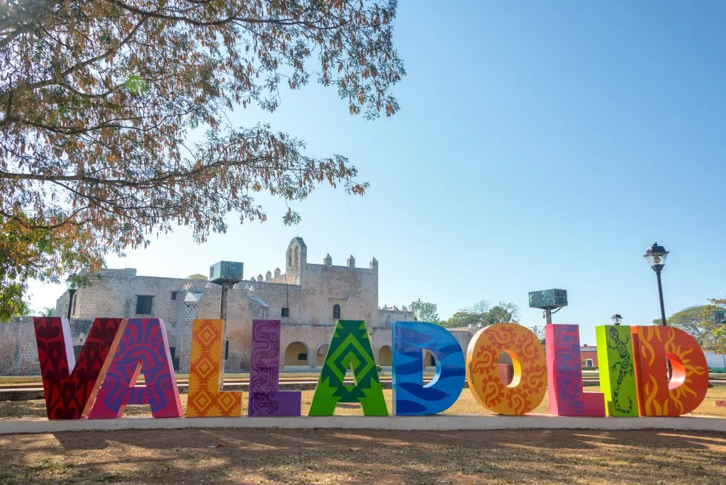 colorful letters reading "valladolid"