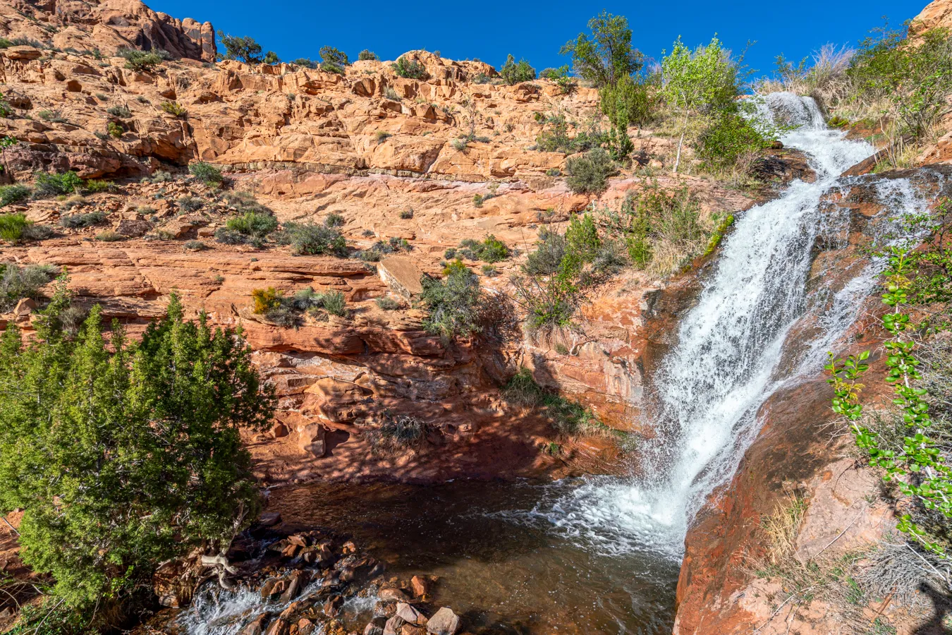 faux falls, one of the best things to do in moab utah