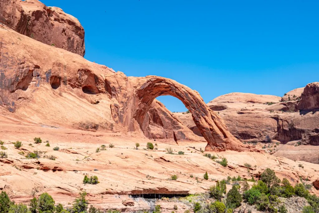 corona arch moab utah as seen from afar