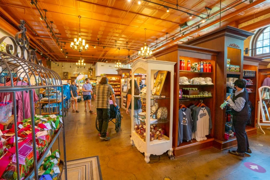 souvenir shop as seen when visiting biltmore estate