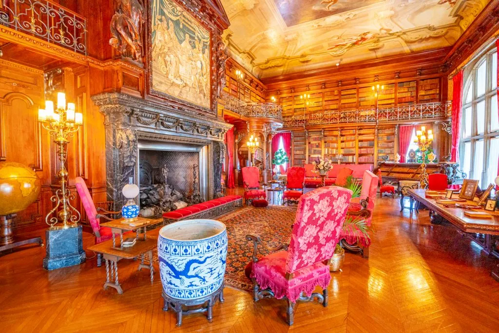 interior of asheville biltmore house library, one of the best 3 day itinerary asheville nc stops
