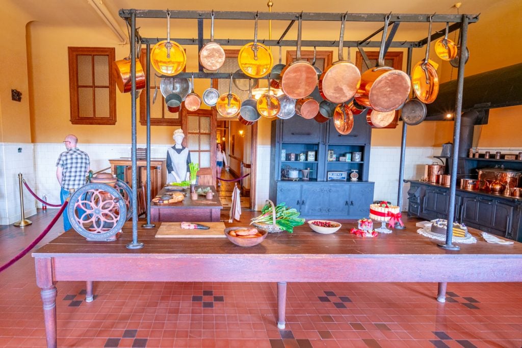 kitchen in basement of biltmore house