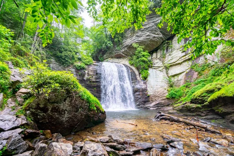looking glass falls, a fun stop during a 3 day weekend in asheville itinerary
