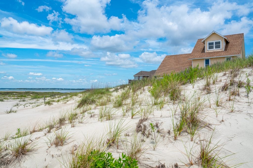 beach house overlooking sand dunes attractions emerald isle nc