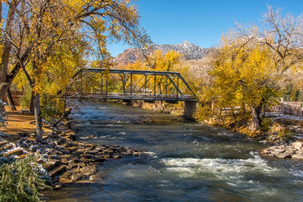 arkansas river in canon city in the fall