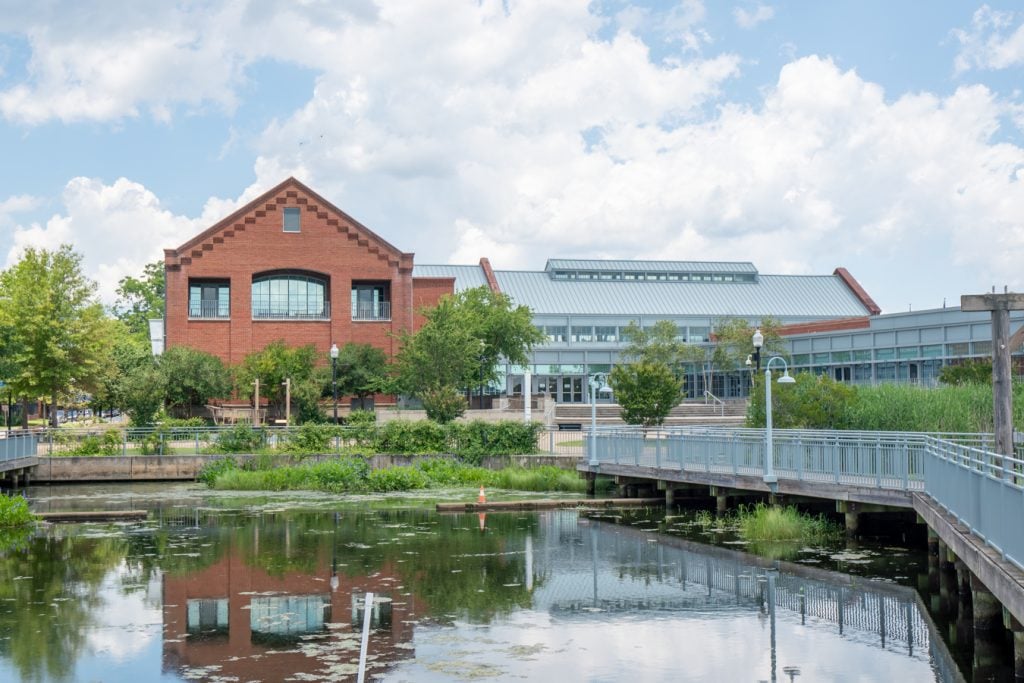 north carolina history center as seen from thr river, one of the best new bern activities