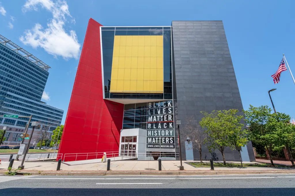 view of reginald f lewis baltimore museum from across the street