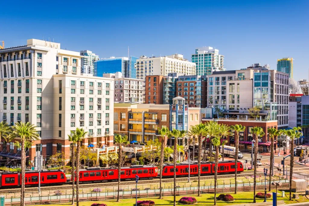 cityscape of san diego california on a sunny day