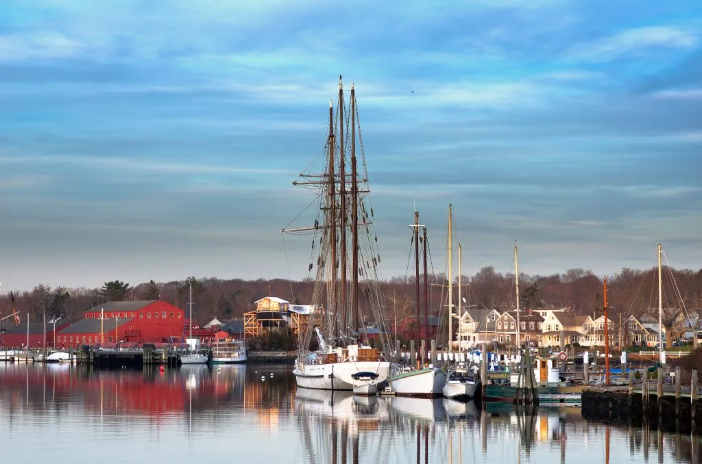 tall ship in the harbor of mystic connecticut, one of the best things to do usa tourist attractions