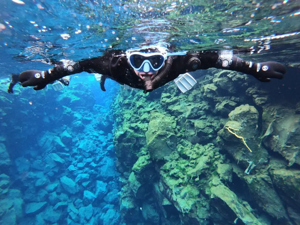 Jeremy Storm silfra snorkeling tour as seen from underwater