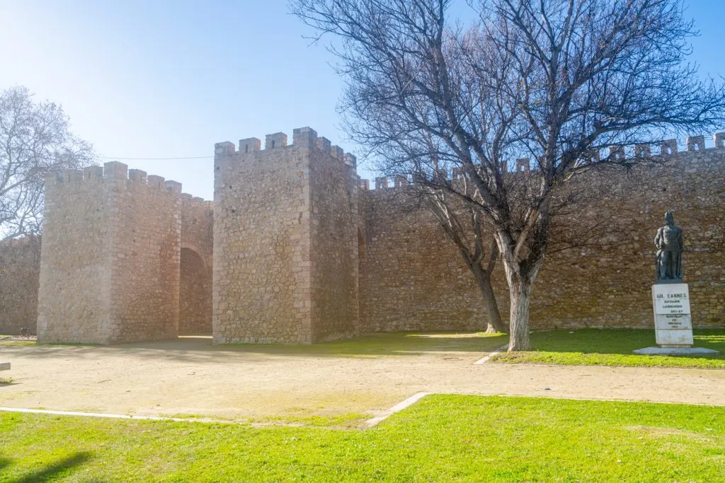 stone walls in a park in lagos portugal