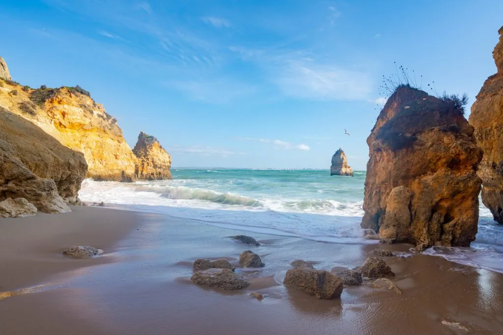 small beach near praia do camilo, one of the best things to do lagos portugal