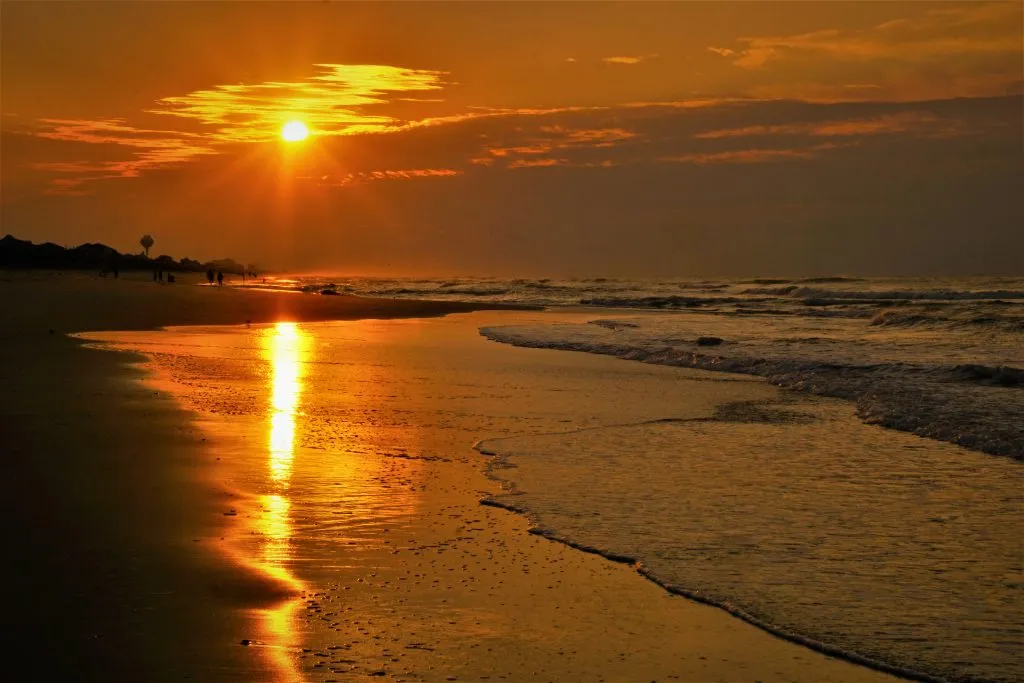 sunrise on bogue banks north carolina