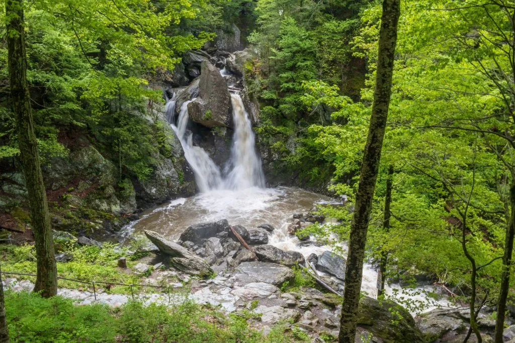 bish bash falls massachusetts in the summer from above