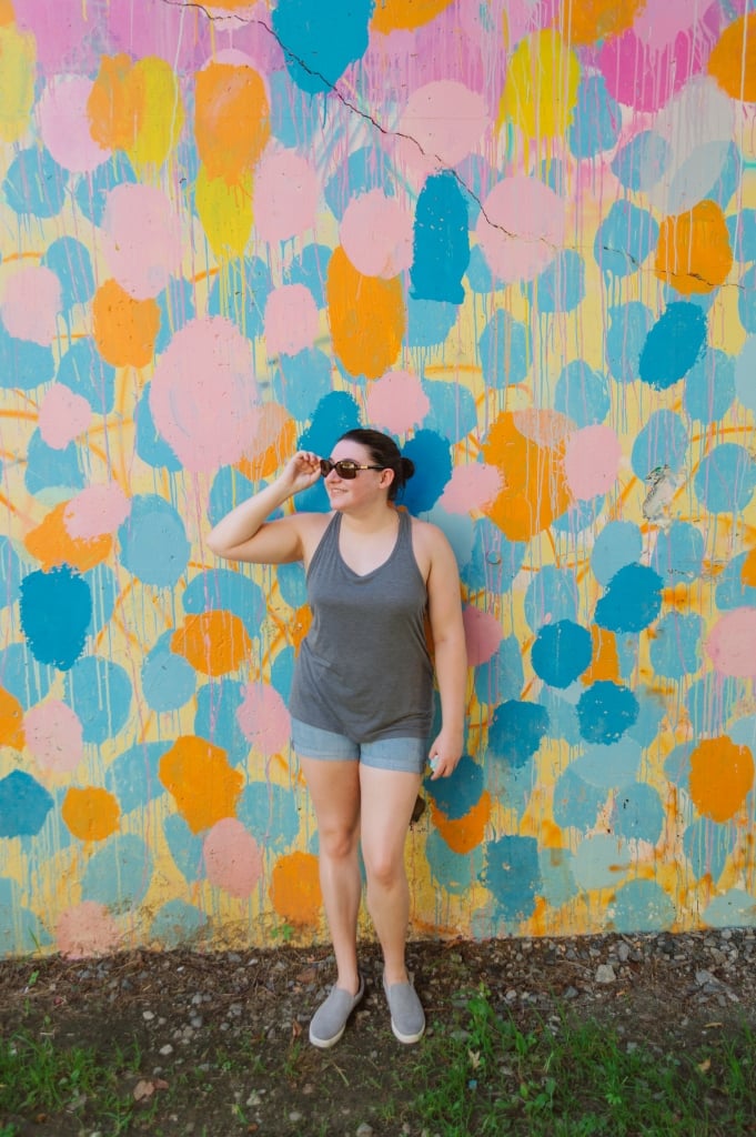 Alanna Koritzke in front of beltline mural during atlanta summer