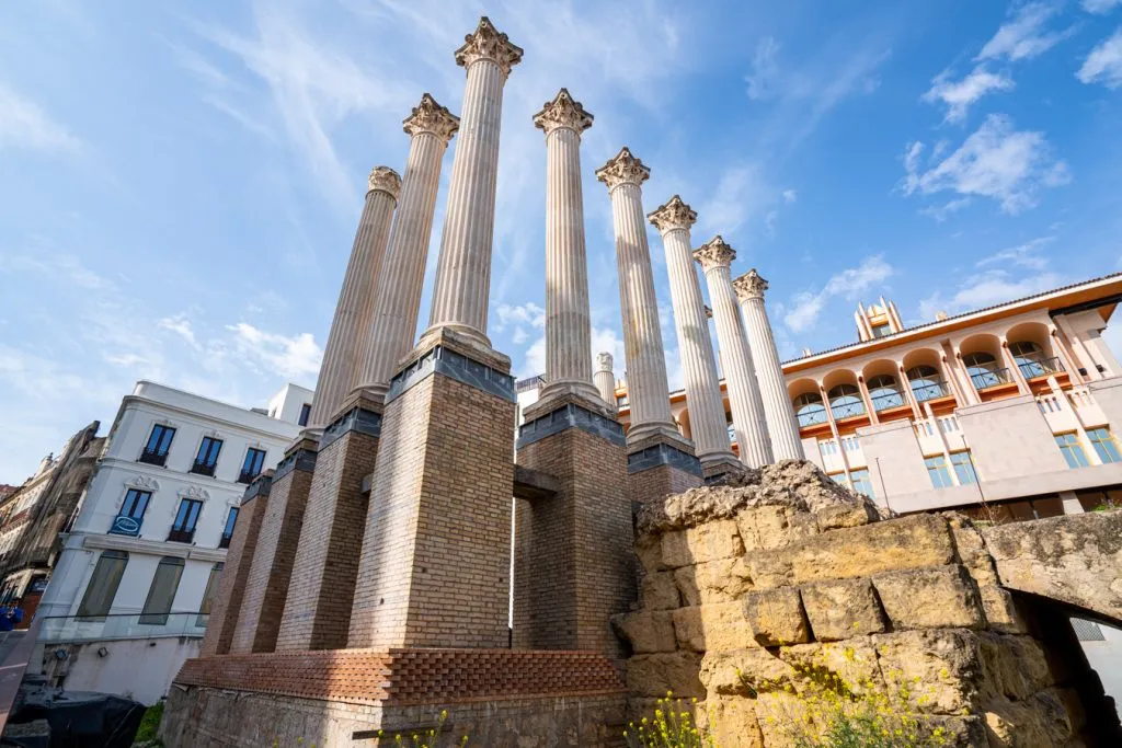 roman temple in cordoba spain next to city hall