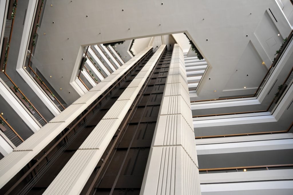 hotel atrium featured as a marvel filming location, a great place to stay during long weekend atlanta georgia