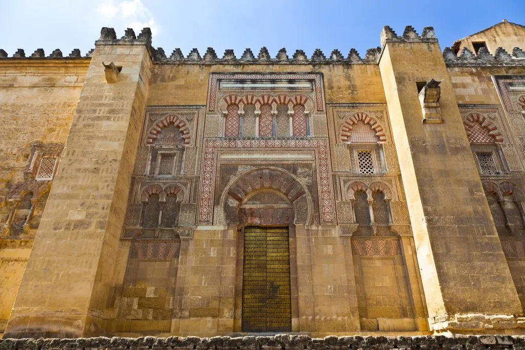 side facade of the mosque cathedral in cordoba attractions