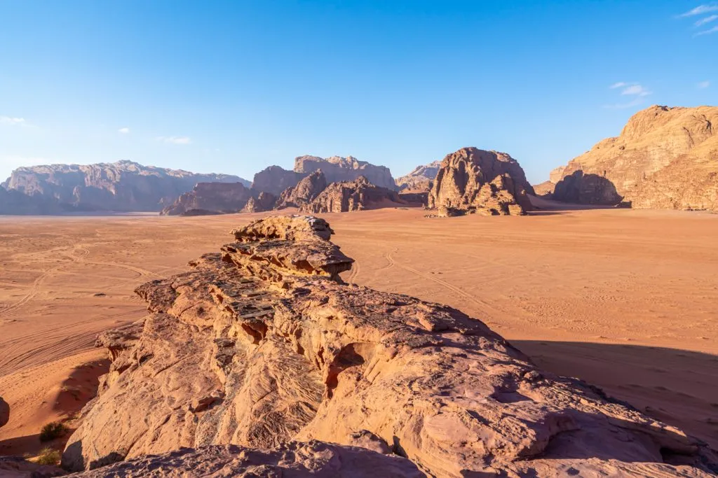 rock formations in wadi rum jeep tour jordan