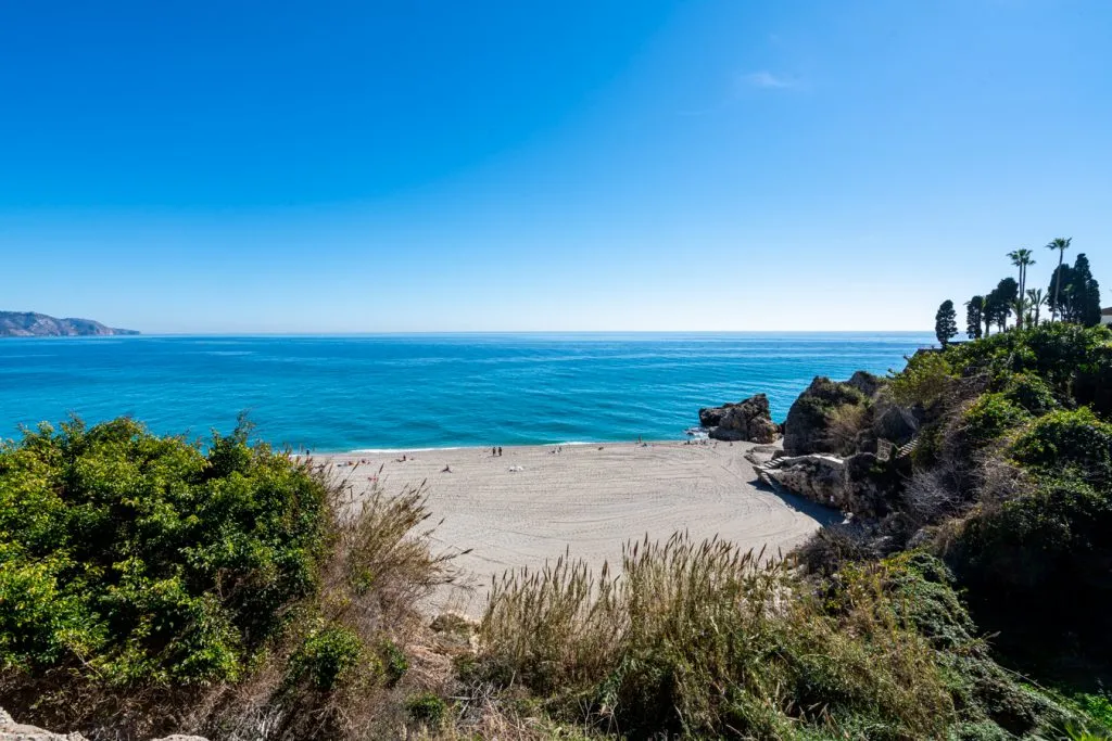 beach in nerja spain costa del sol road trip