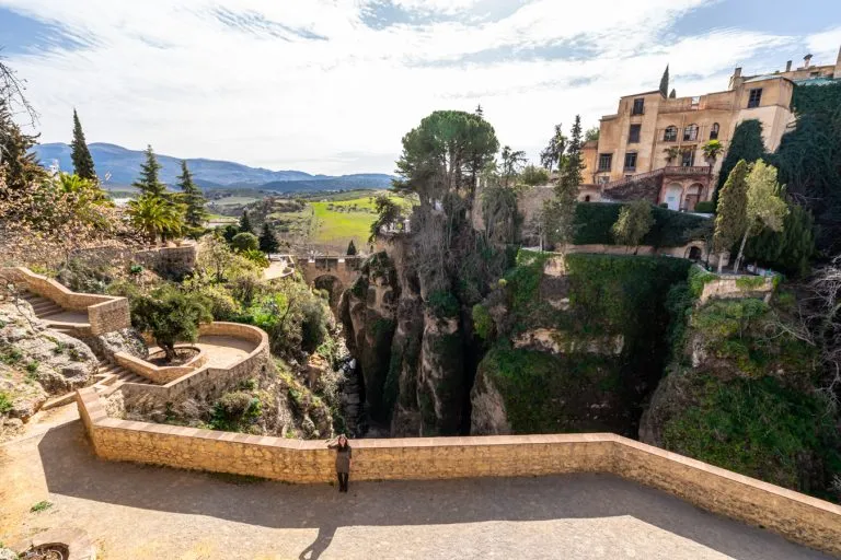 kate storm in cuenca gardens, one of the best things to do in ronda spain