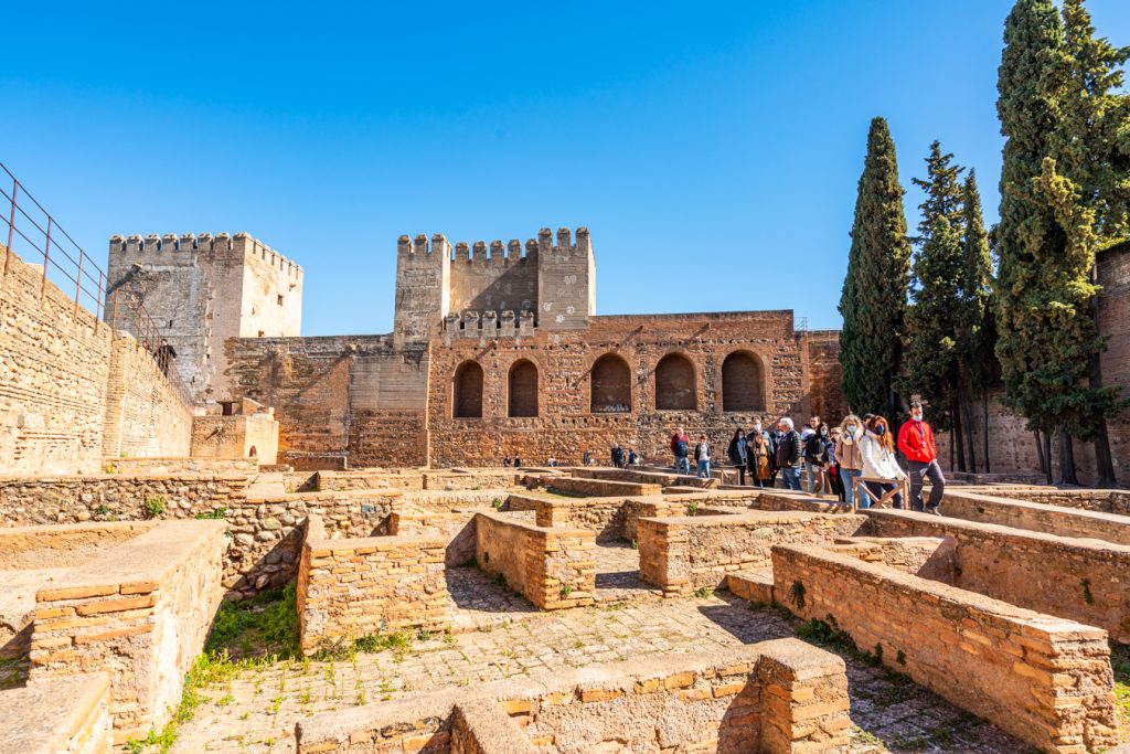 ruins of the residential area of the alcazaba, as seen on a spain alhambra tour