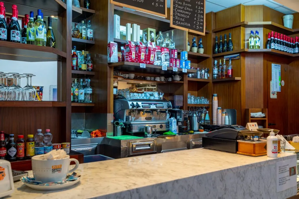 italian coffee bar inside mercato centrale florence